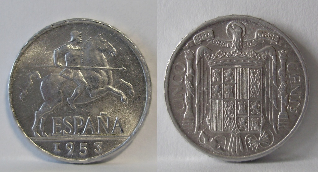 5 céntimos 1953. Estado Español Q11