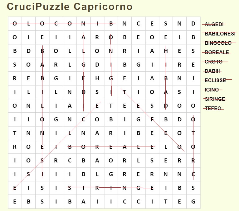  [HLF GAME] Esito Missione Costellazioni: CruciPuzzle Capricorno! Crucip23