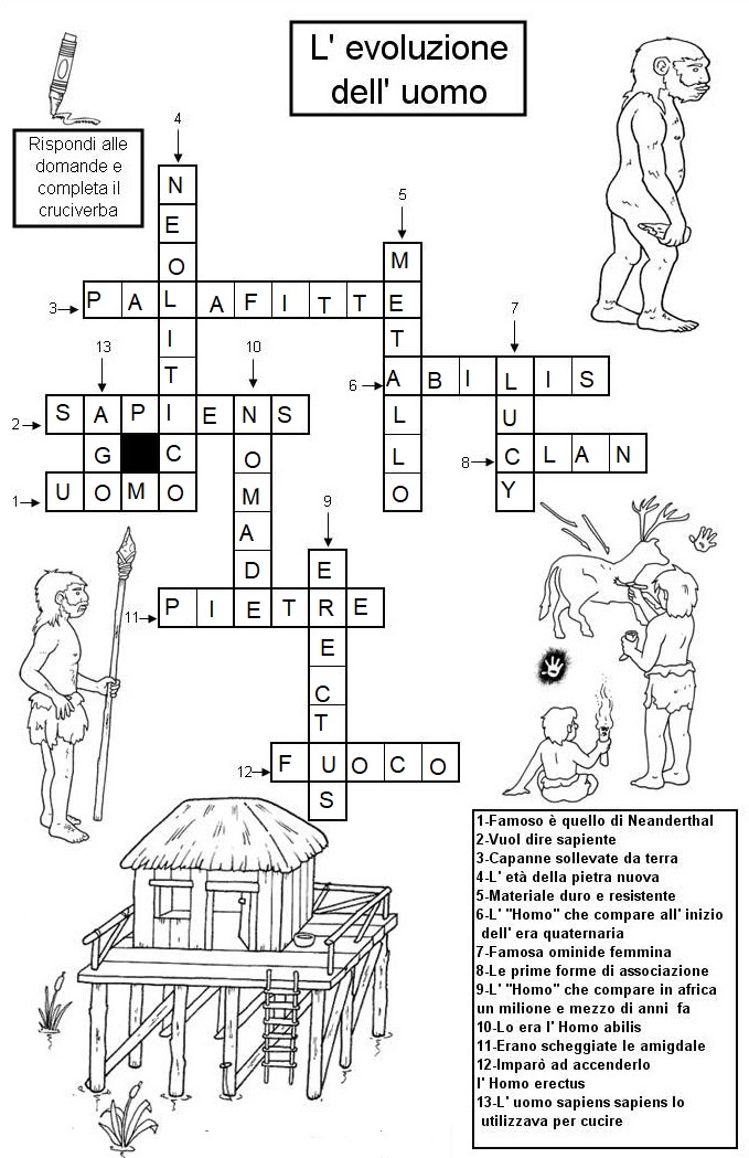 [HLF GAME] Preistoria: Esito Cruciverba l'evoluzione dell'uomo! F118cb13