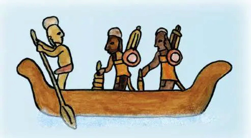 para - Diorama de canoa maya. - Página 2 Canoe-10