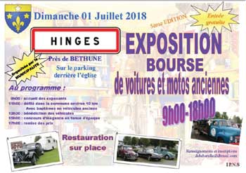 Rassemblement voitures anciennes sur hinges Exposi10