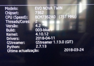 Evo Nova Twin / zgemma h2.s tuner  Screen16