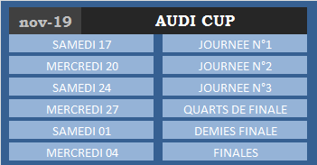 ►-Audi Cup- Programme◄ Progra16