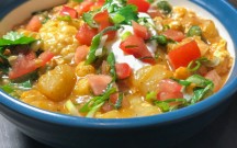 Curry de tofu au chou-fleur & salsa de tomate Boblec11