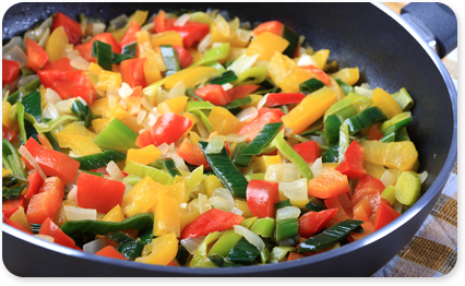 Légumes vapeur à l'huile d'olive Lzogum11