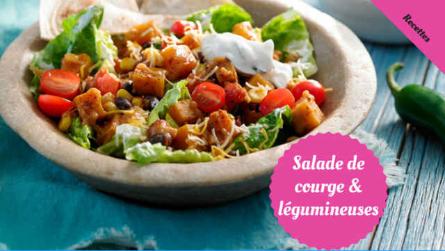 Salade de courge et légumineuses Salade27