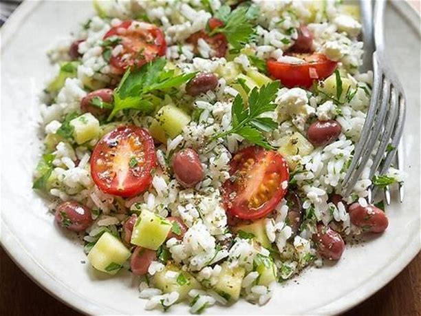 Salade de riz méditerranéenne Salade48