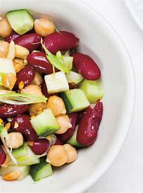 Salade de légumineuses, pommes et canneberges Salade50