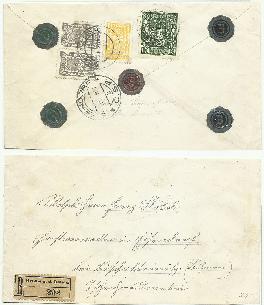 Osterreich - Inflation in Österreich - Belege - 1918 bis 1925 - Seite 30 19230210