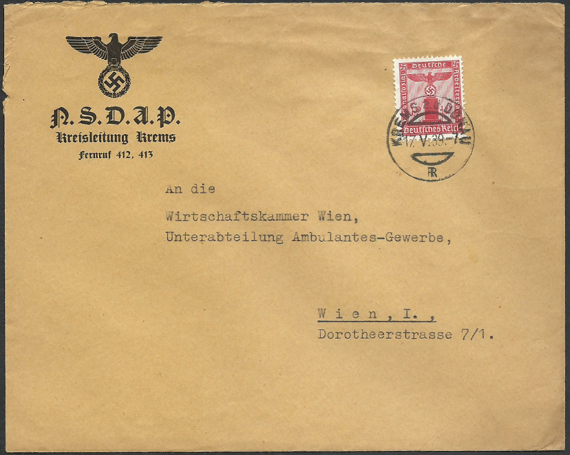 Österreich im III. Reich (Ostmark) Belege - Seite 30 1939_k10