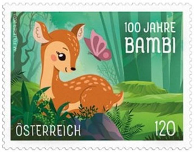 Österr. NEU: 100 Jahre Bambi  1_bamb10