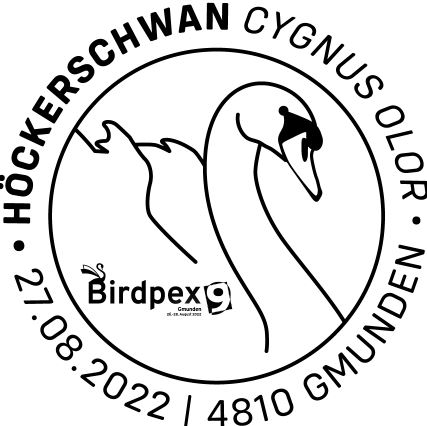Österr. NEU: Birdpex 2022 - Höckerschwan 3_hzck11