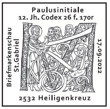 Österr. NEU: Paulusinitiale Codex 26 f. 170r - Stift Heiligenkreuz  5_paul11