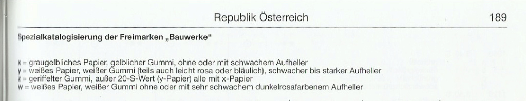 Österreich - verschiedene Papiersorten Österreich 1962 Auszug10