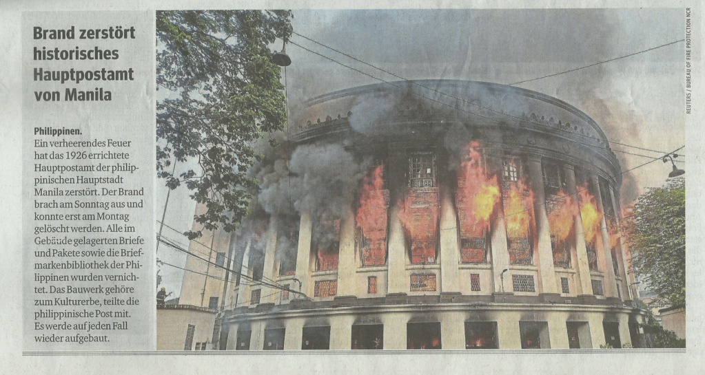 Hauptpostamt Manila abgebrannt Brand_10