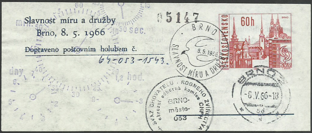 Österreich - Brieftaubenpost Brieft10