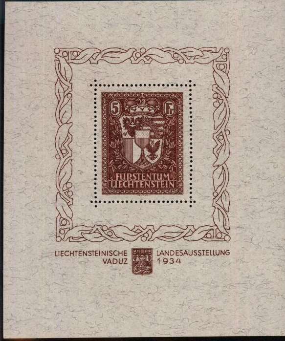 Liechtenstein Block #1 Fl_blo10