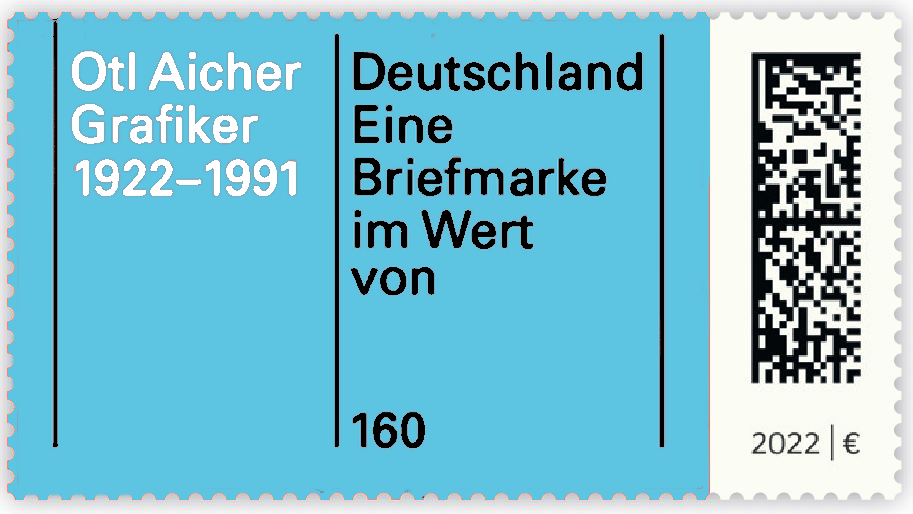 Grafische Höchstleistung Gedenkmarke Otto Aicher Grafik10