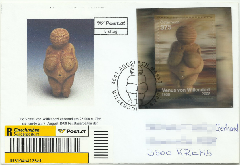 Karten mit bildgleichen Briefmarkenausgaben Venus_10