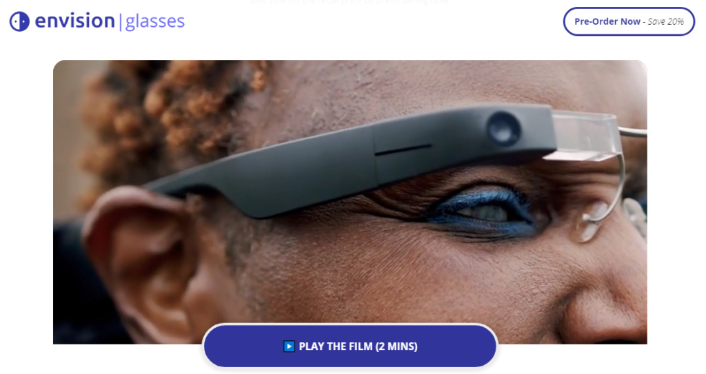 Говорящие очки для слепых от Google и Envision _u_110