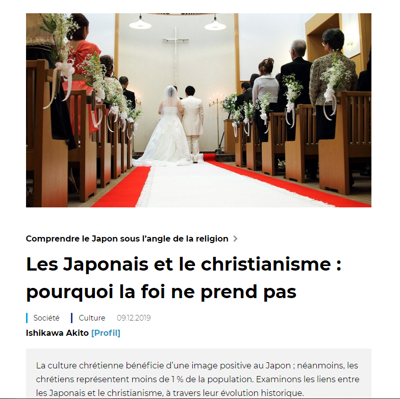 Les Japonais et le christianisme : pourquoi la foi ne prend pas Captu100