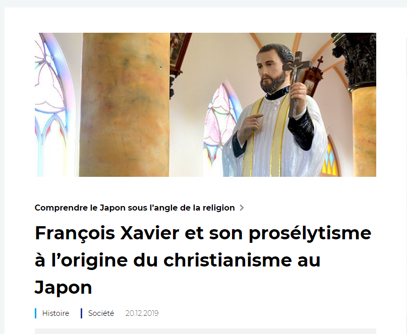 christianisme: François Xavier et son prosélytisme à l’origine du christianisme au Japon Captu131