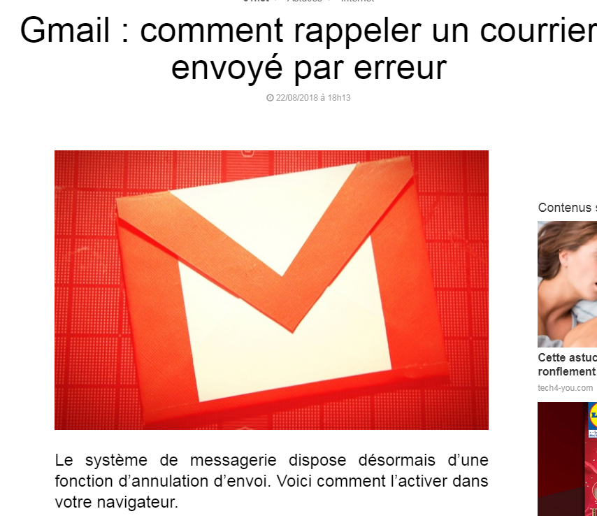 Gmail : comment rappeler un courrier envoyé par erreur Captu133