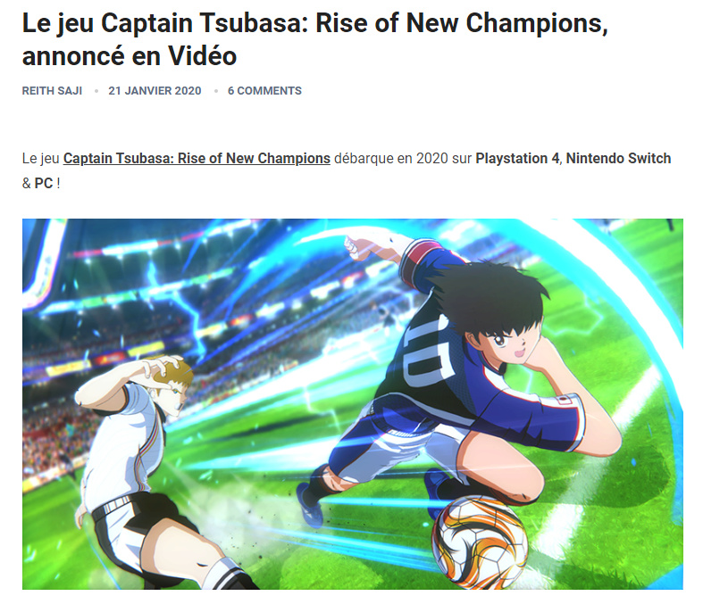Captain Tsubasa: Rise of New Champions, annoncé en Vidéo Captur46