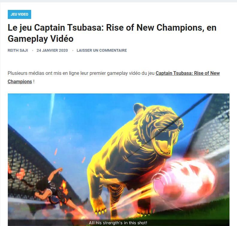Captain Tsubasa: Rise of New Champions, en Gameplay Vidéo Captur48