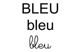 LES COULEURS Bleu11
