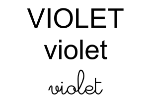 LES COULEURS Violet10