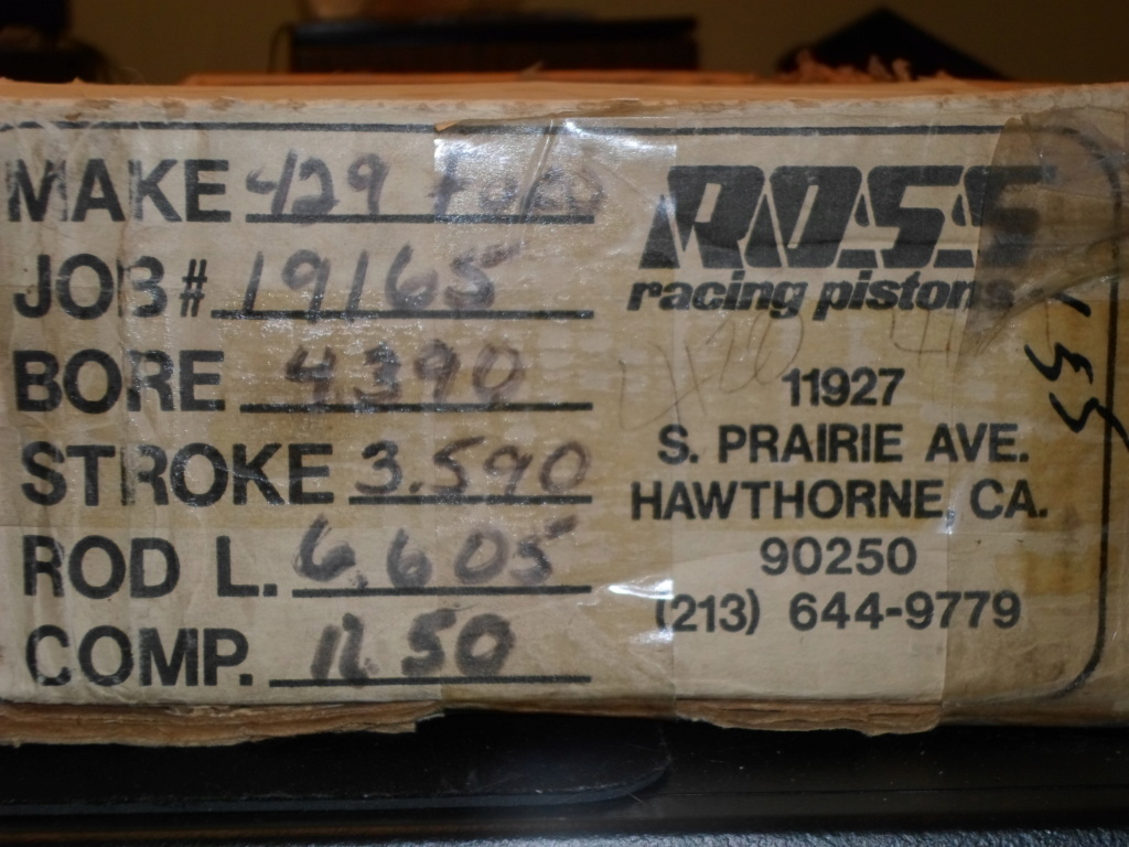 Unused NIB Forged 429 Pistons (2618)  .175 Dome  (No Pins) Sam_6819