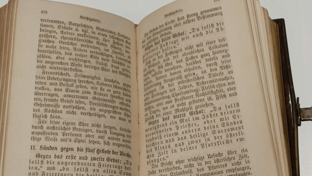 Livre Allemand 1891 prières et de méditations catholique 812