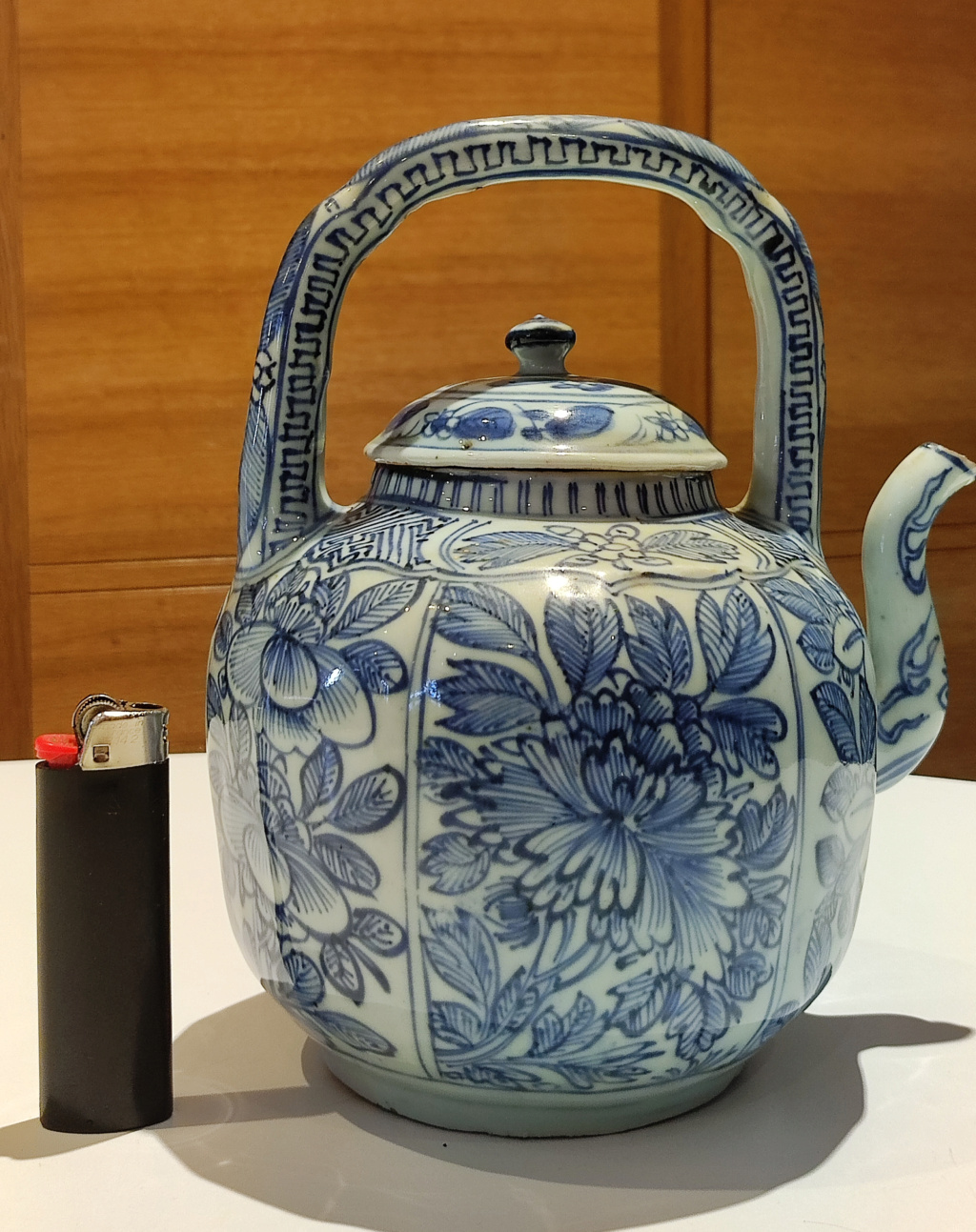 Théière porcelaine de Chine bleu de grand feu 18e Img_2182