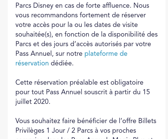 Plateforme de réservation des Disneyland Pass (et Pass Annuels) : questions et conseils 20210511