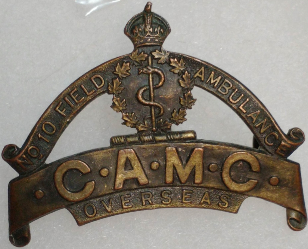 10th Canadian Field-Ambulance, "les quatre vents". Receiv10