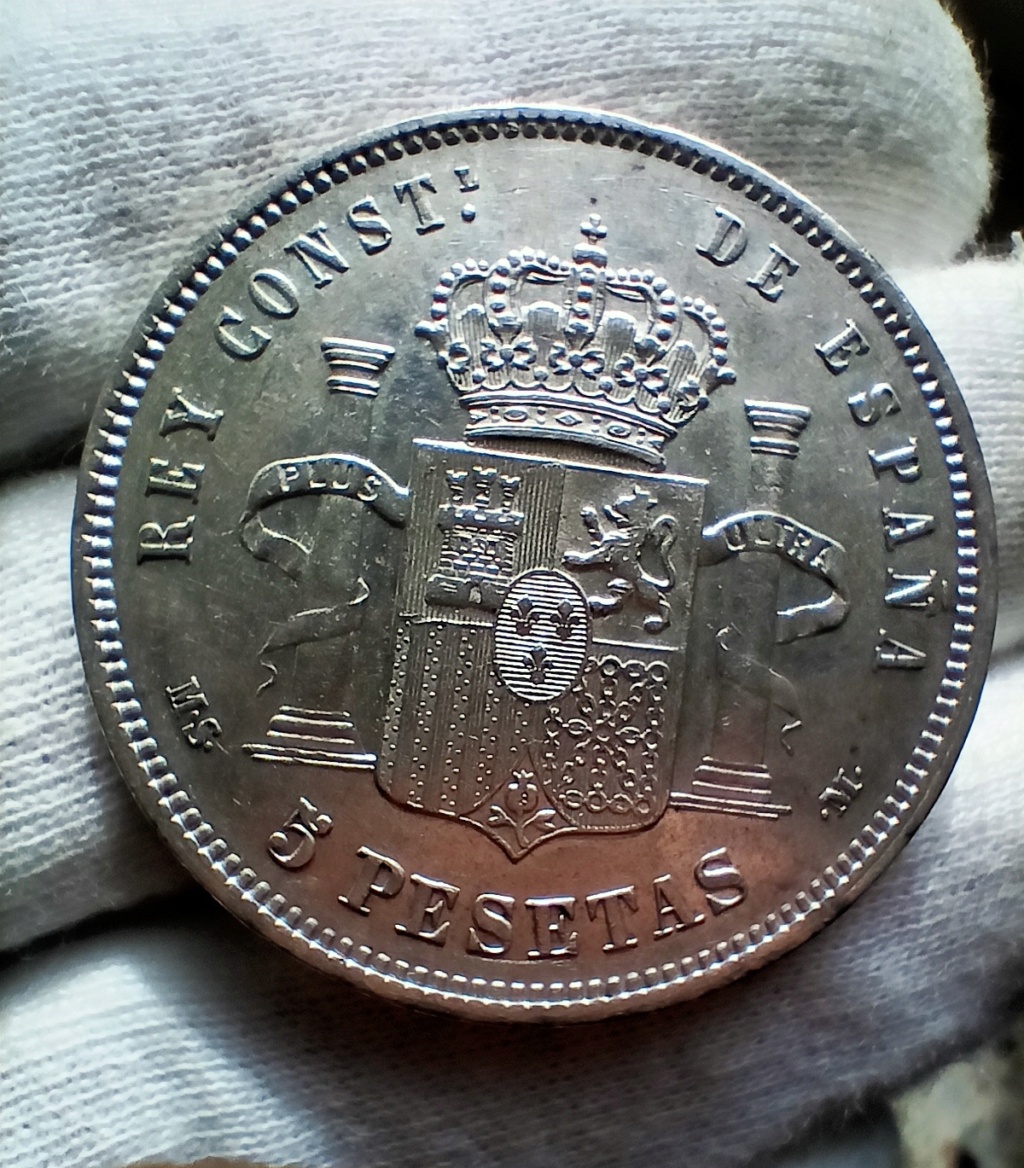 5 pesetas Alfonso XII Alfons11