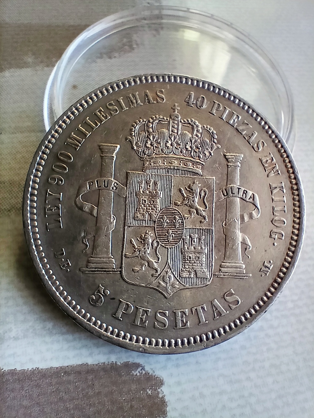 5 pesetas 1876 Alfons12