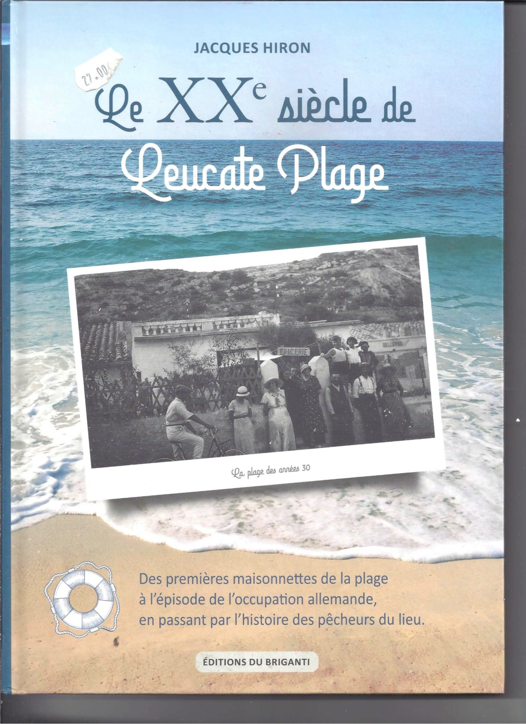 Livre de Jacques Hiron : Le XX eme siècle de Leucate - Plage Recto_10