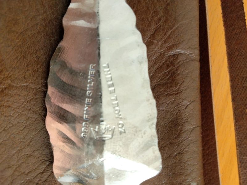 Monarch Precious Metals - 3D Art Bar - Long Arrowhead Img20260