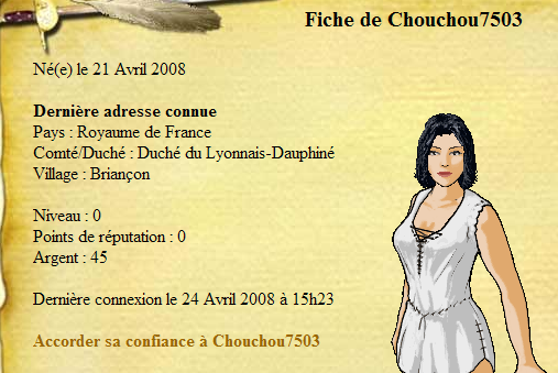 BR/Escroquerie - Chouchou7503 [a classer sans suite]MORTE Chouch11