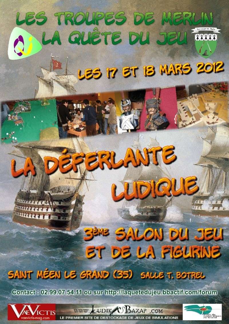 Déferlante ludique à St-Méen le Grand, les 17 et 18 Mars 2012. Affich10