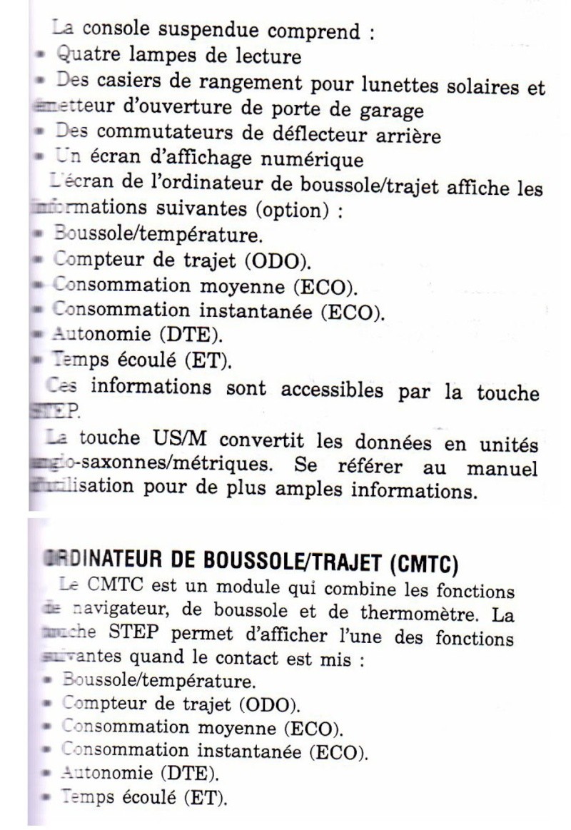 ordinateur de bord - Notice Ordinateur de Bord Plafonnier Consol10