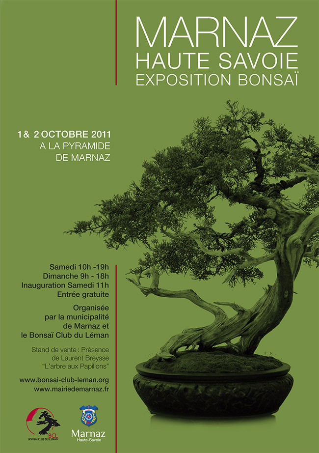 Exposition de bonsai à Marnaz (74) les 1er et 2 octobre 2011 Affich10