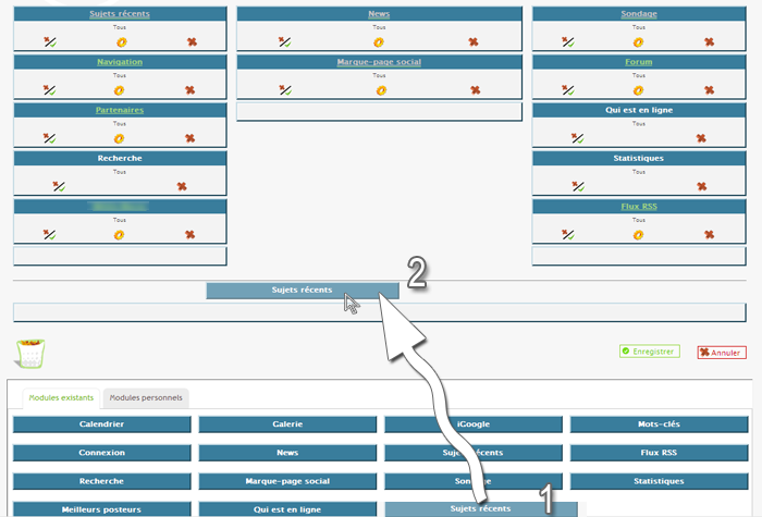 Widgets !!! + Administration du portail en mode Drag & Drop 315