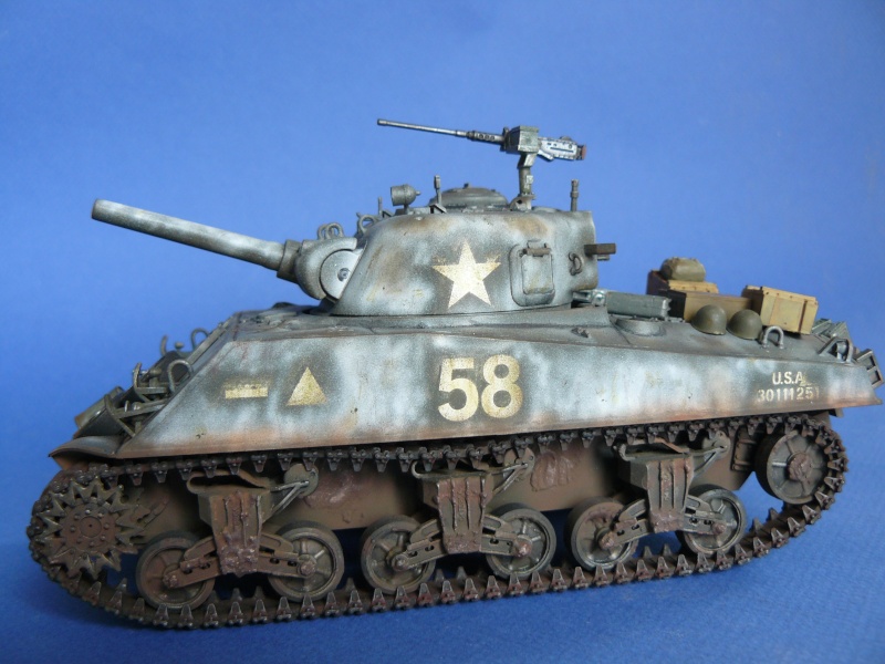 Sherman M4A3 105mm Hotwitzer Tamiya 1/35e Sherma17