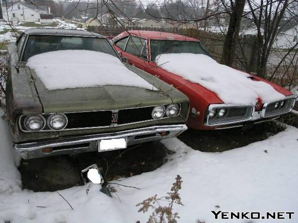 Cars in Snow Barns Pc301116