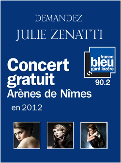 Pour un Concert France Bleu Gard-Lozère 2012 avec Julie Zenatti Affich13