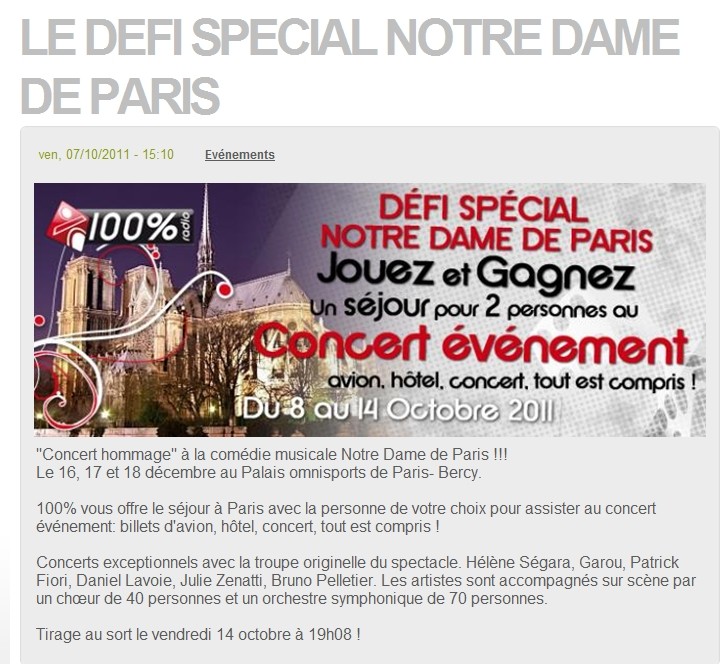  Notre Dame de Paris - concert Hommage - Les Plus Grandes Chansons de Notre-Dame de Paris au  Palais Omnisports de Paris Bercy les 16,17 et 18 décembre 2011 - Page 7 Nddp1010