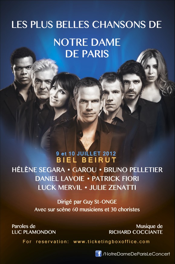 Les Plus Belles Chansons de Notre Dame de Paris - Le Concert  au Biel à Beirut/Liban les 9 et 10 juillet 2012 Notre-11